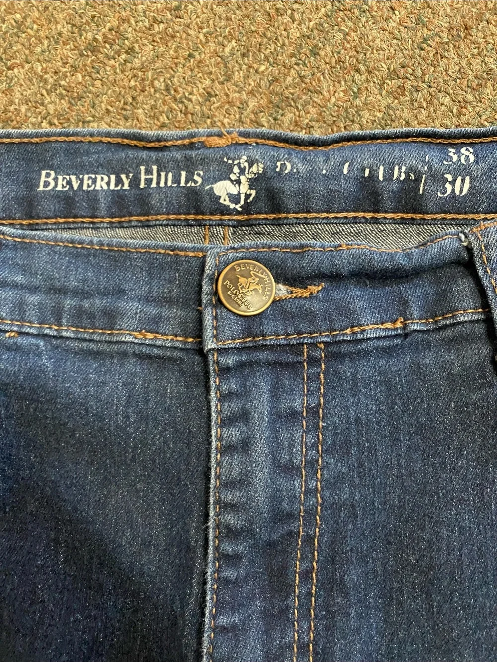 Beverly Hills Polo Club Men’s Dark Blue Slim-Straight Jeans